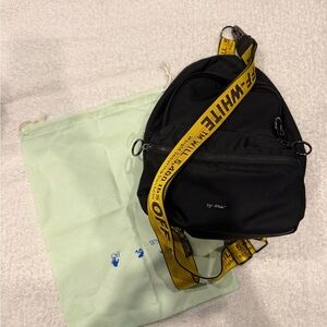 Off-White Black Nylon Mini Backpack